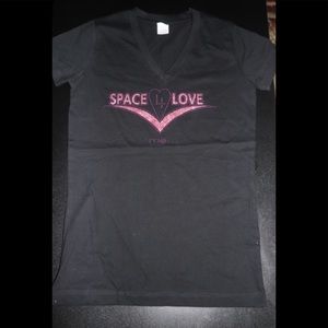 “Space 4 love me “ women’s  t-shirt . (Black/Pink)